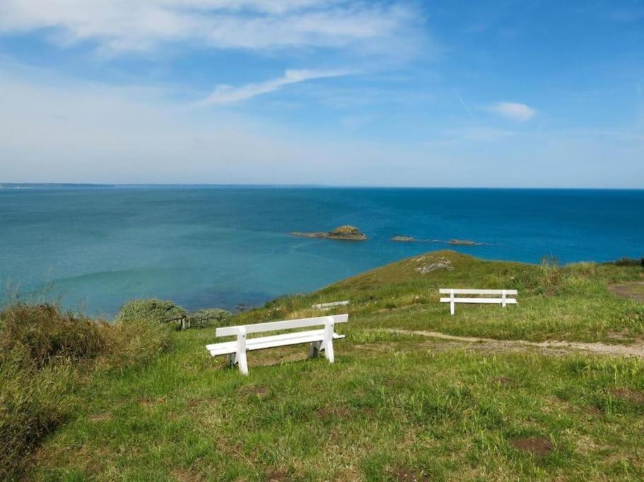Appart Vue Mer-Au Pied Du Chemin De Randonnee " Bassan" Planguenoual Ngoại thất bức ảnh